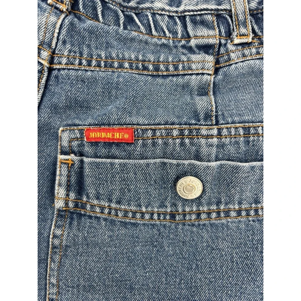Vintage Jordache Stone Cuffed Baggy Denim Jean High Rise Shorts Sz 6 Y2K Momcore